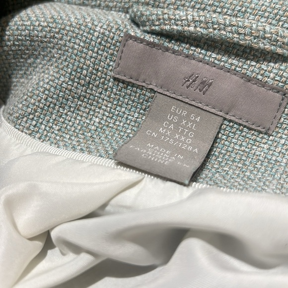 Oversized Mint One Button H&M Jacket in size XXL - Picture 11 of 12